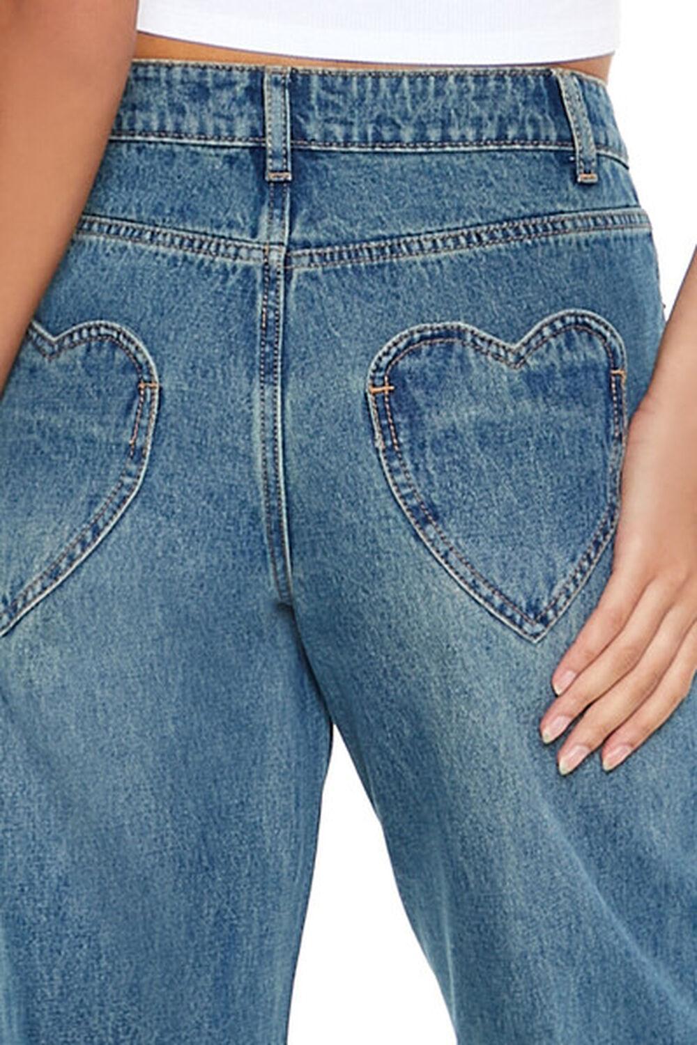 Heart Pocket High-Rise Jeans | Forever 21 Product Image