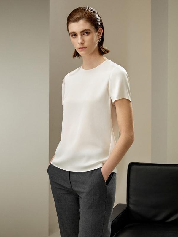 Basic Silk T-shirt Product Image