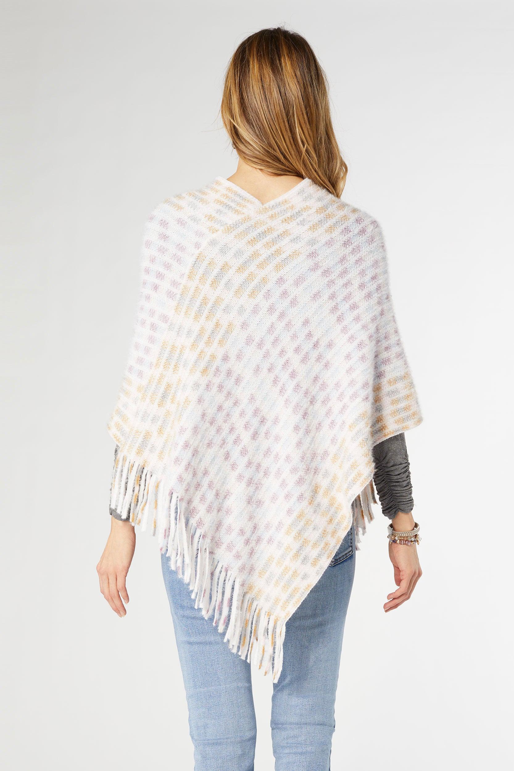 Rylee Stripe Poncho Product Image