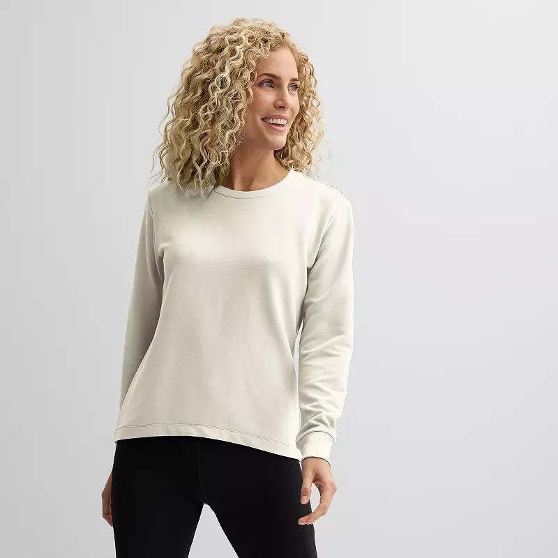 Womens Tek Gear Long Sleeve Ottoman Crewneck Top Product Image