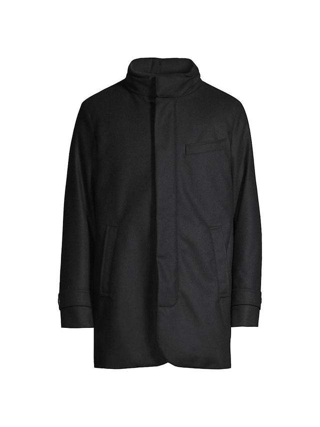 Mens Slim-Fit Hooded Car Coat Product Image