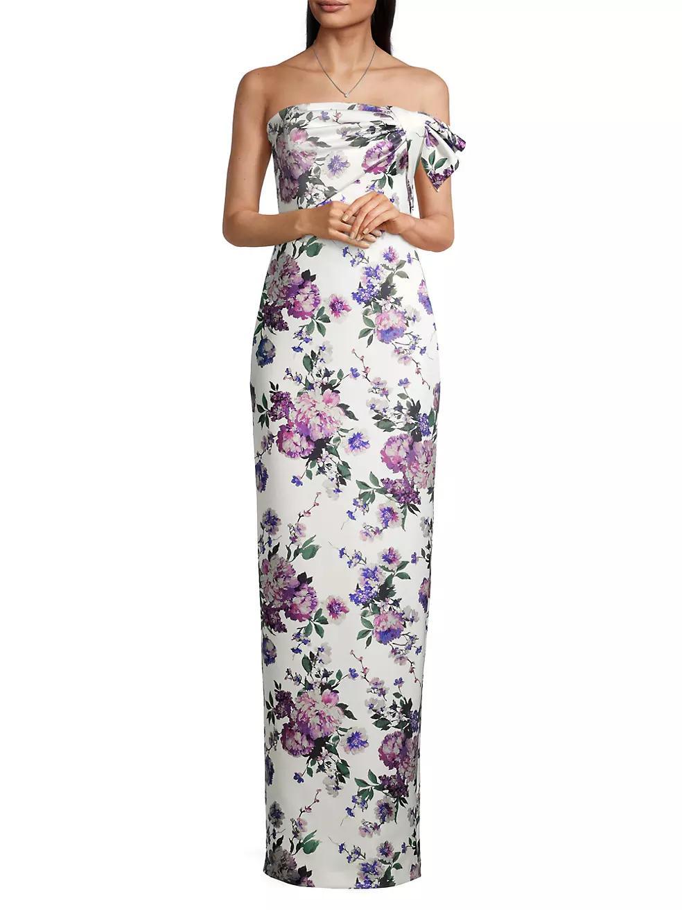 Eve Divina Floral Column Gown Product Image