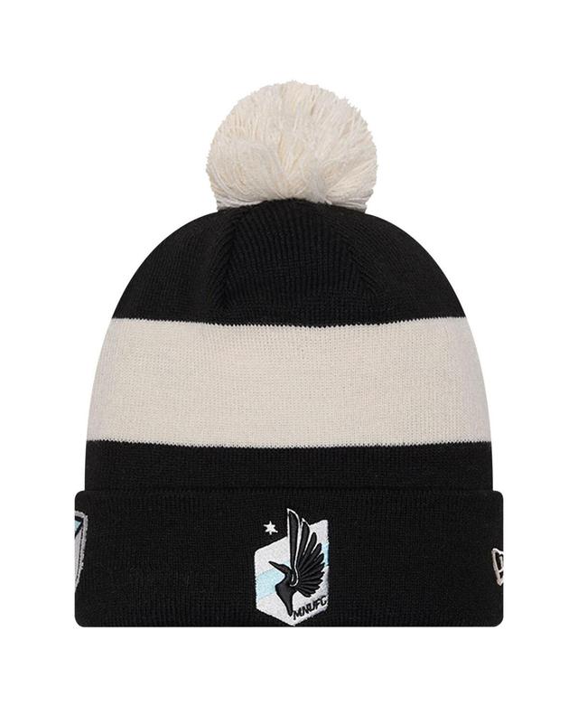 Mens New Era Minnesota United FC 2024 Kick Off Collection Cuffed Knit Hat with Pom Product Image