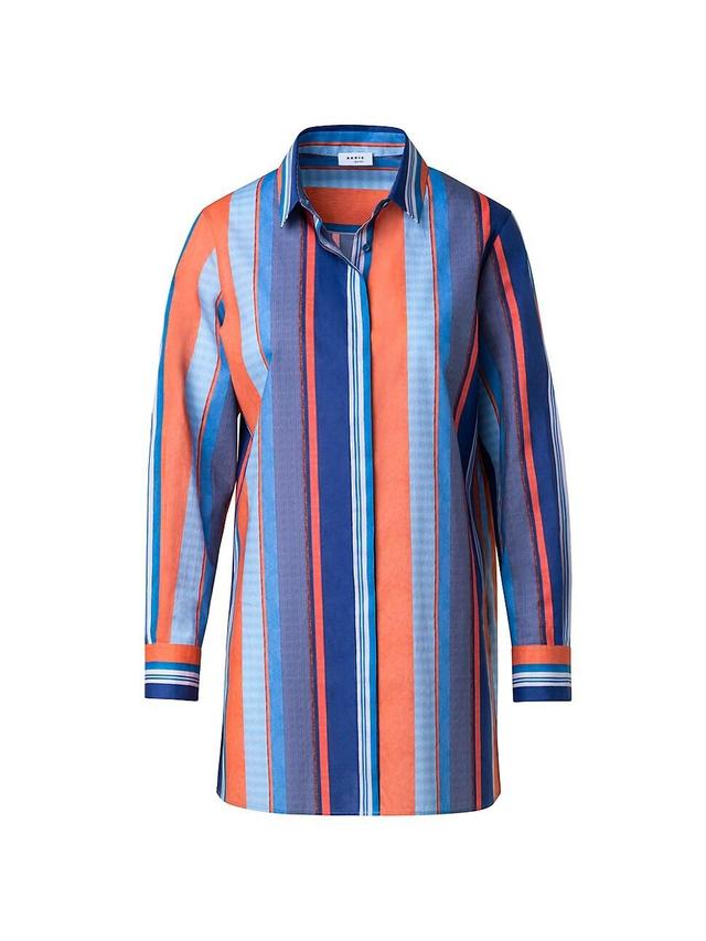 Womens Striped Cotton Shirt Product Image