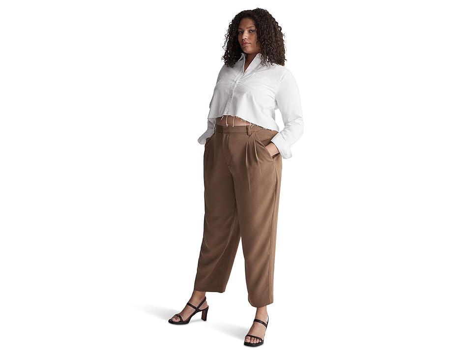 Madewell Pleated Tapered Leg Crepe Pants Product Image