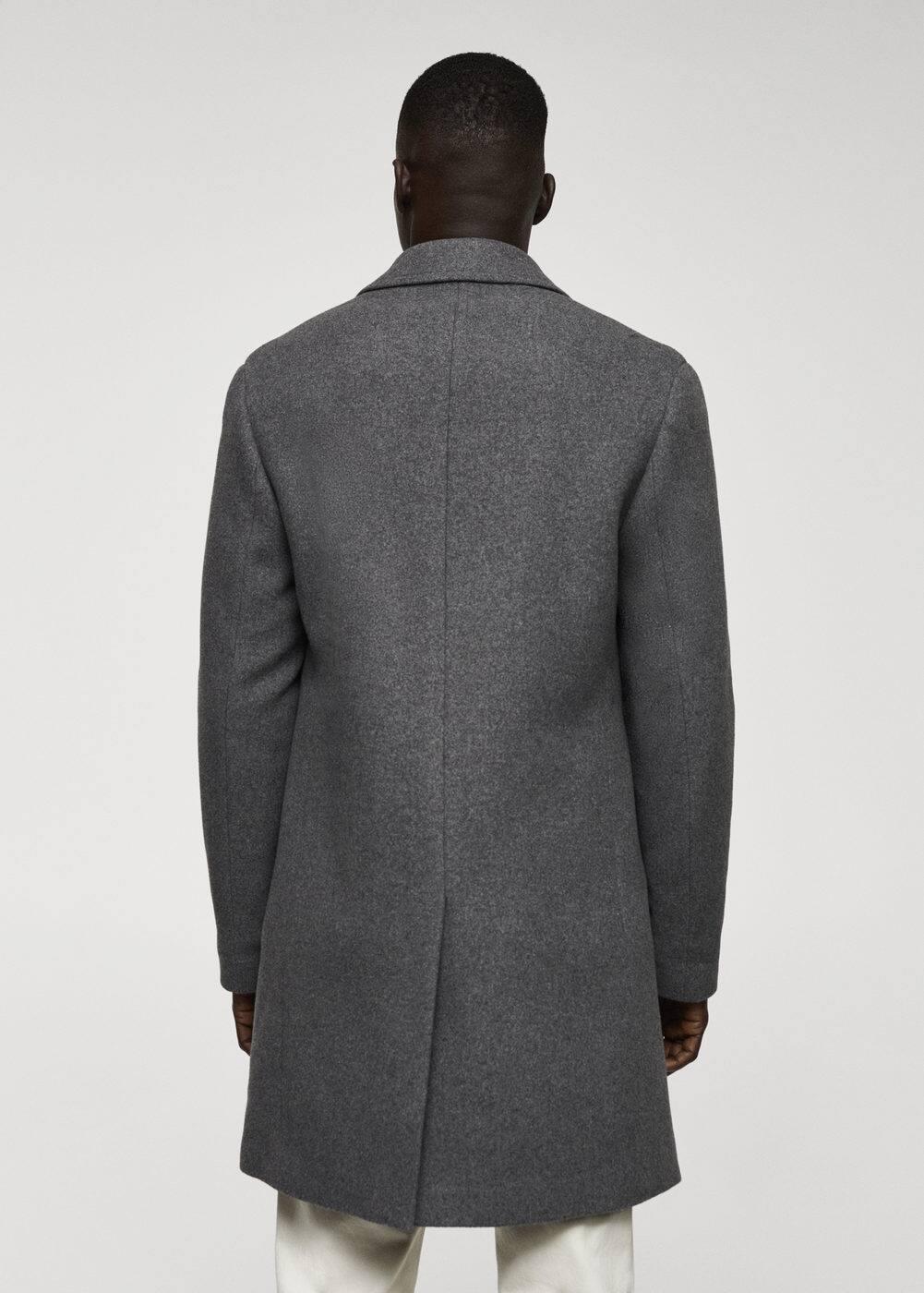 MANGO MAN - Lightweight recycled wool coat light heather greyMen Product Image