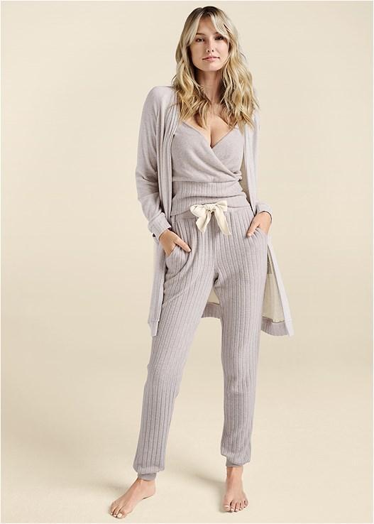 Ribbed Hacci Cardigan Product Image