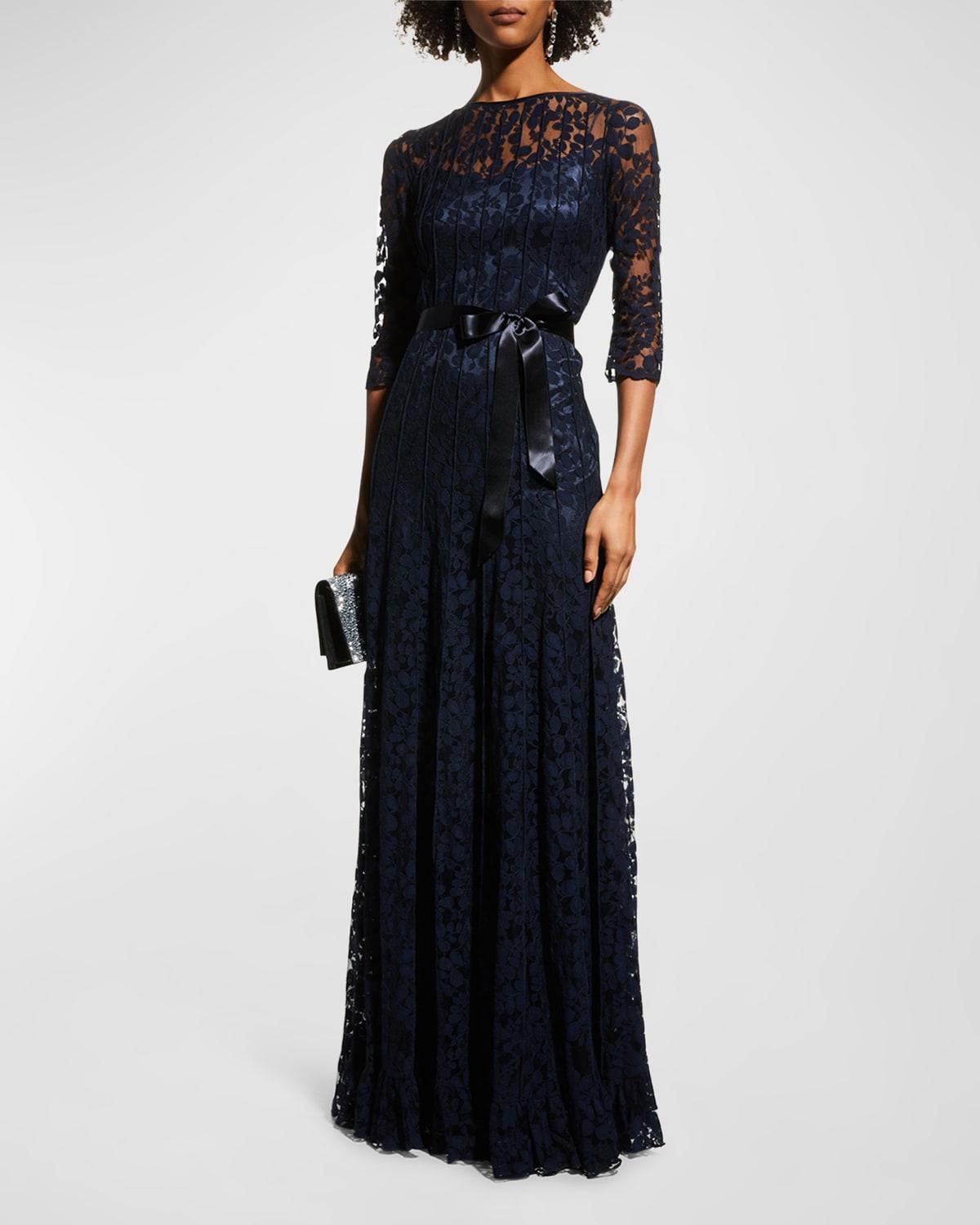 Womens Lace Pintuck Gown product image