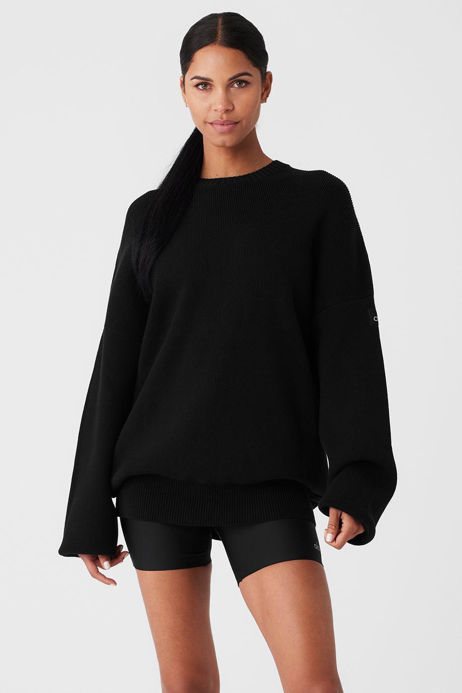 Scholar Crew Neck Sweater - Black Product Image