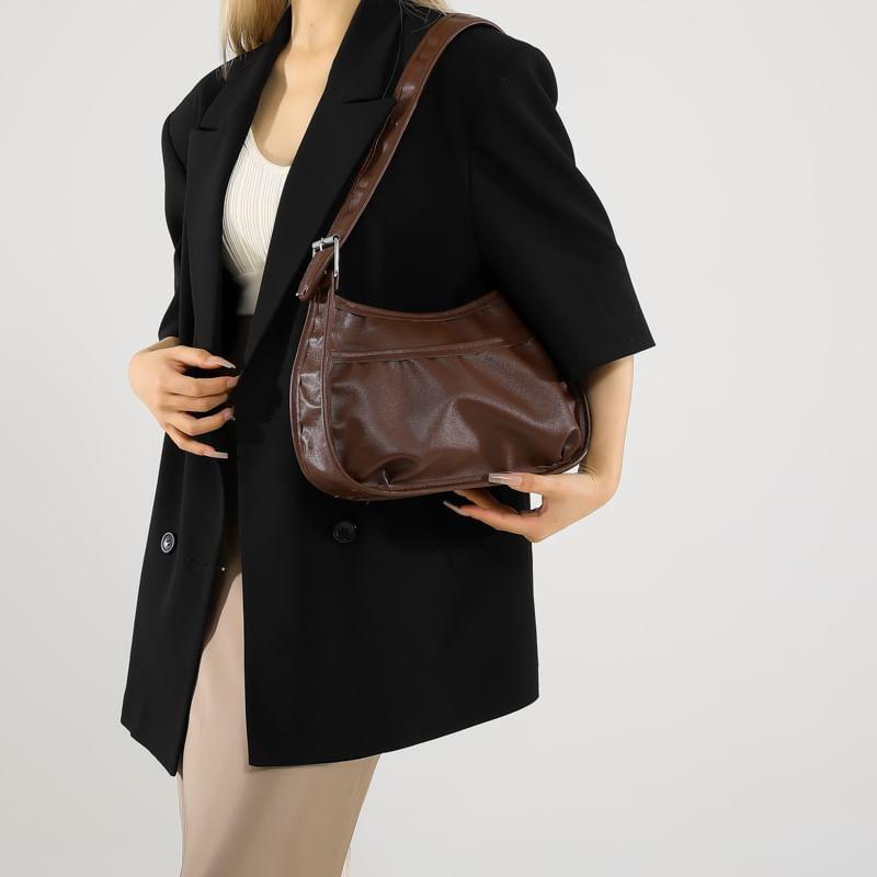 Faux Leather Shoulder Bag Product Image