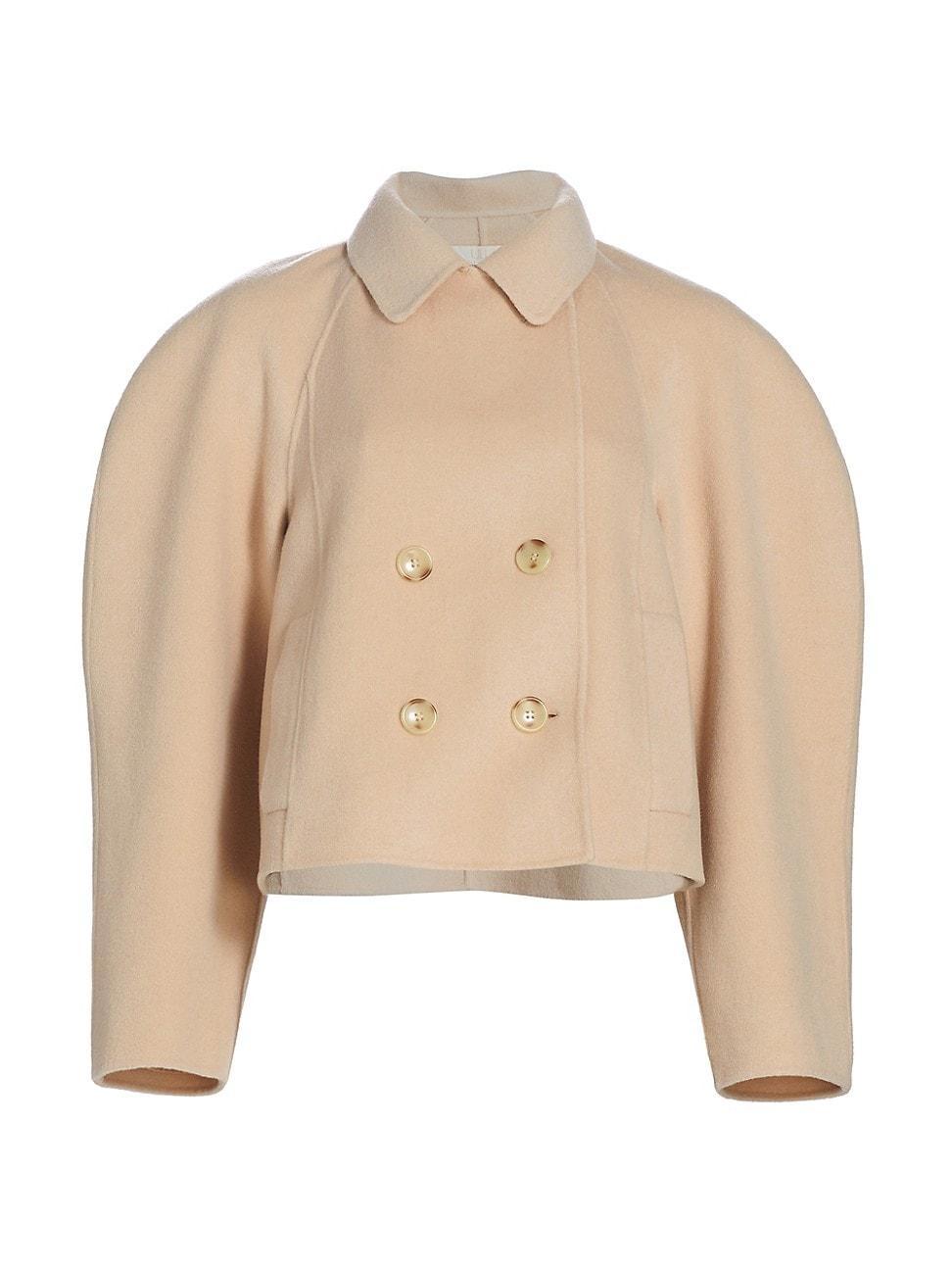 Womens Coralie Wool-Blend Cropped Jacket Product Image