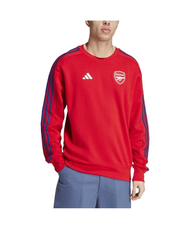 Adidas Mens Red Arsenal Dna Pullover Sweatshirt Product Image