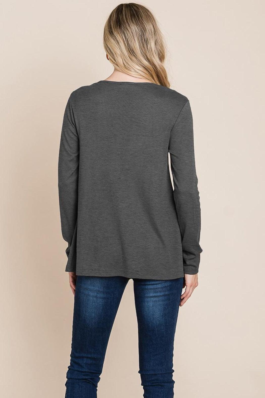 Fold Knotted Twist Sweatshirts Product Image