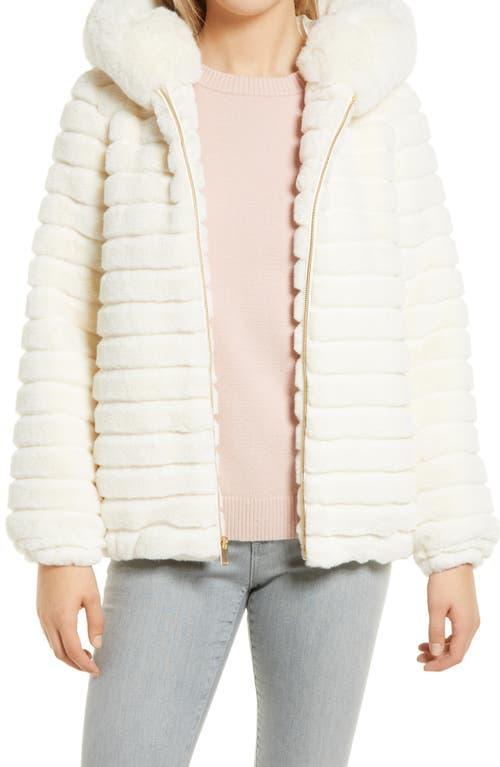 Gallery Hooded Faux Fur Jacket Product Image