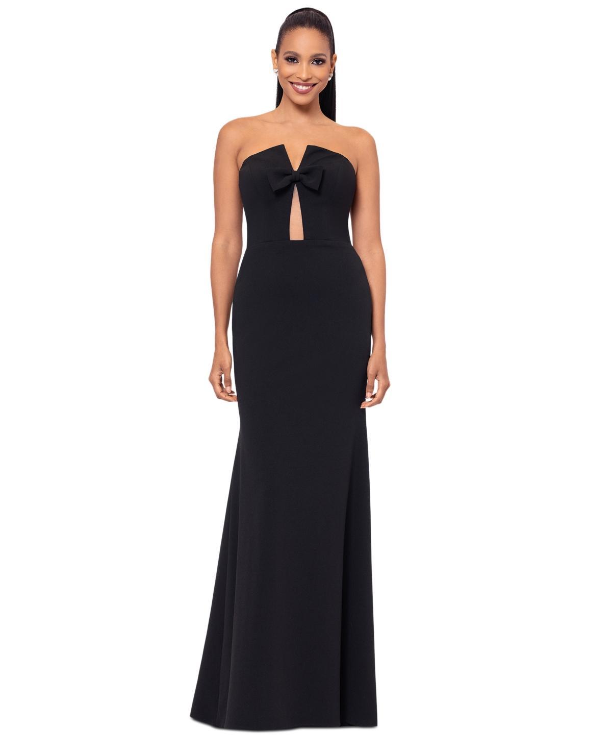 Betsy & Adam Womens Sweetheart-Neck Strapless Gown product image