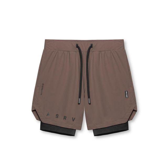 0866. Tetra-Lite™ 7" Liner Short - Olive "Wings"/ Black Product Image