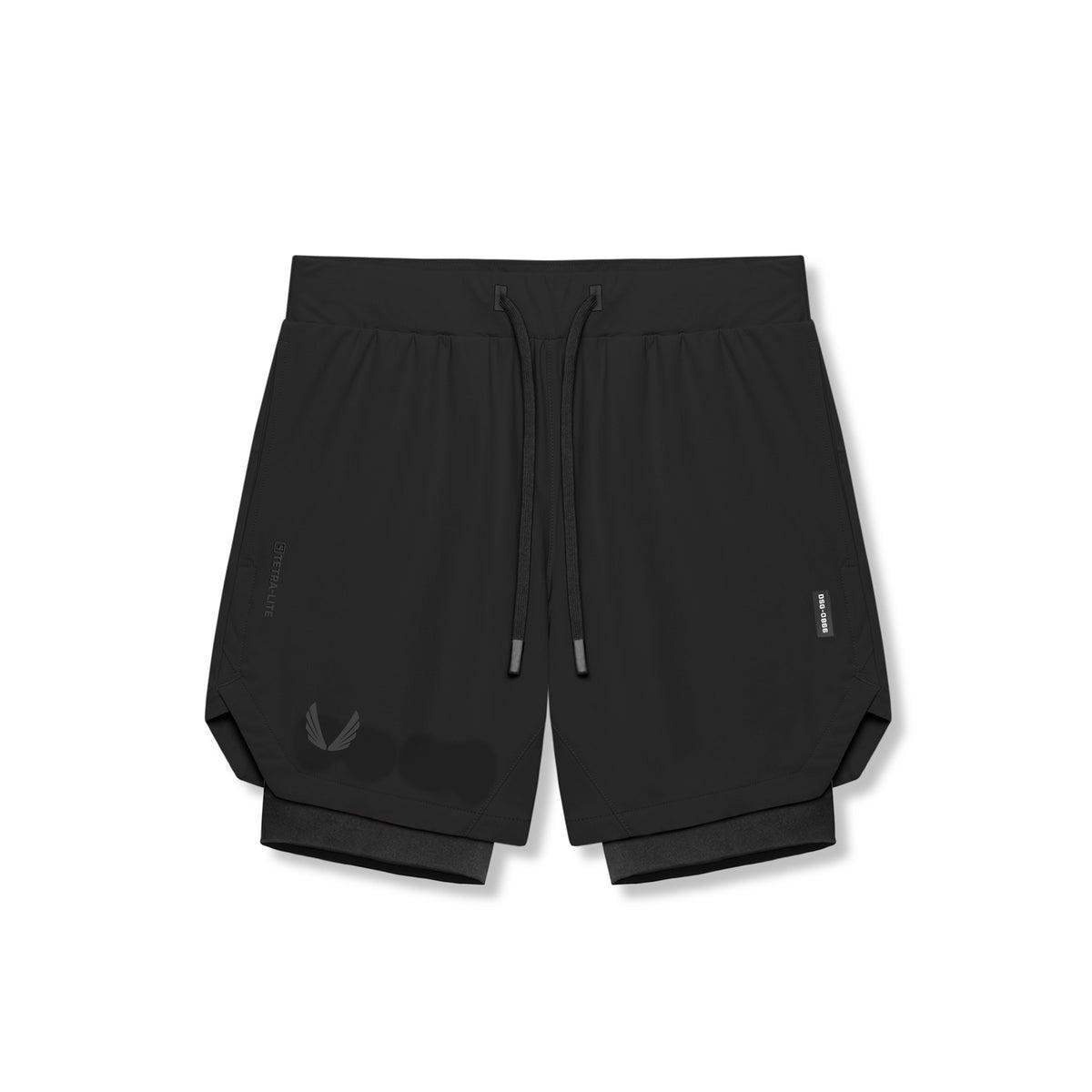 0866. Tetra-Lite™ 7" Liner Short - Black "RP"/Black Product Image