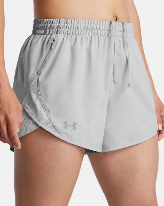 Womens UA Fly-By Heather 3 Shorts Product Image