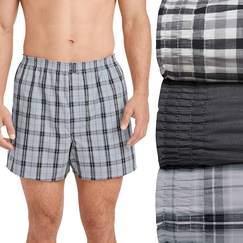 Mens Jockey 3-pack Classic Full-Cut Woven Boxers Product Image