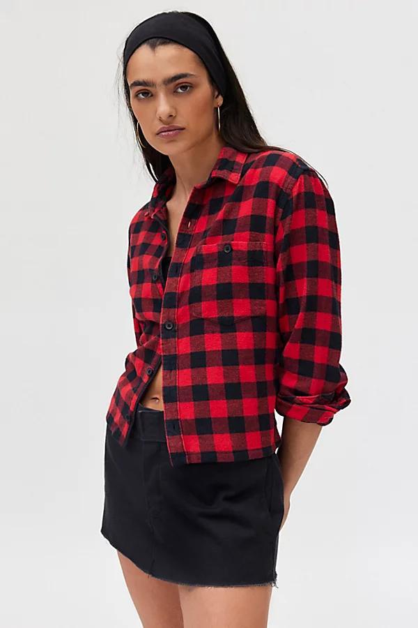 Urban Renewal Remade Fitted Flannel Shirt Womens at Urban Outfitters Product Image