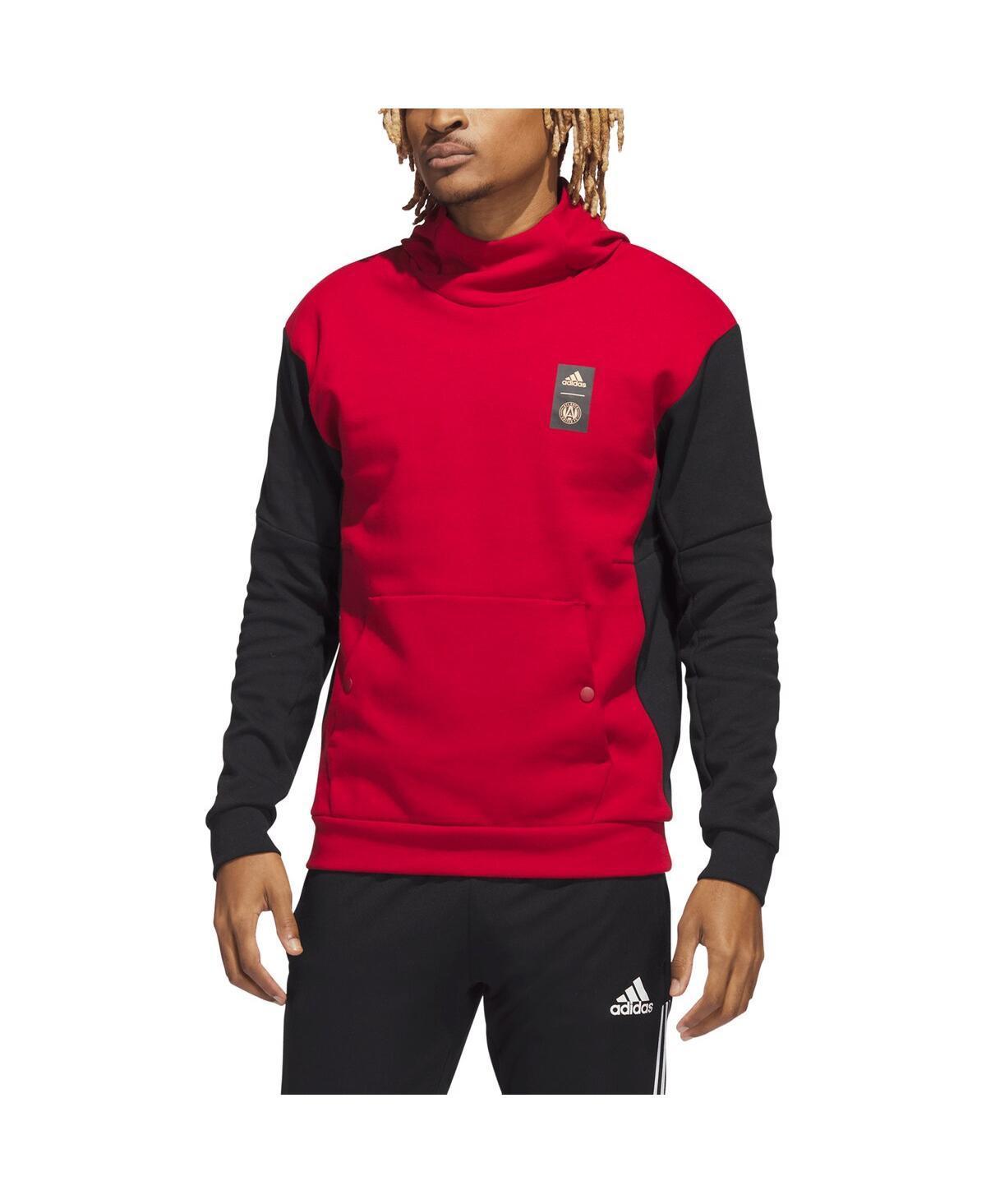 Mens adidas Red Atlanta United FC 2023 Player Travel Pullover Hoodie Product Image