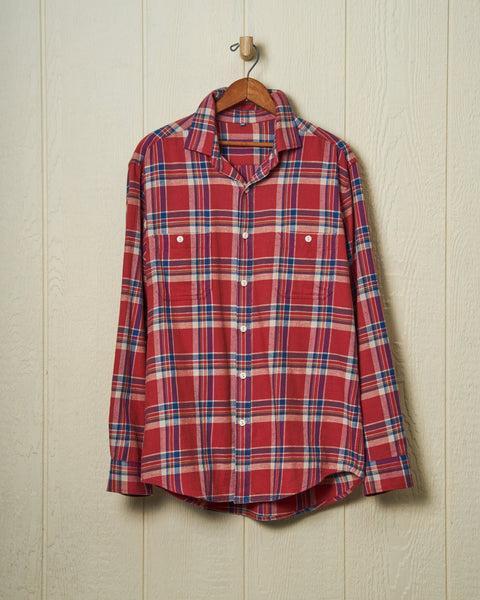 Flannel Chore Shirt in Weathered Red Plaid Product Image