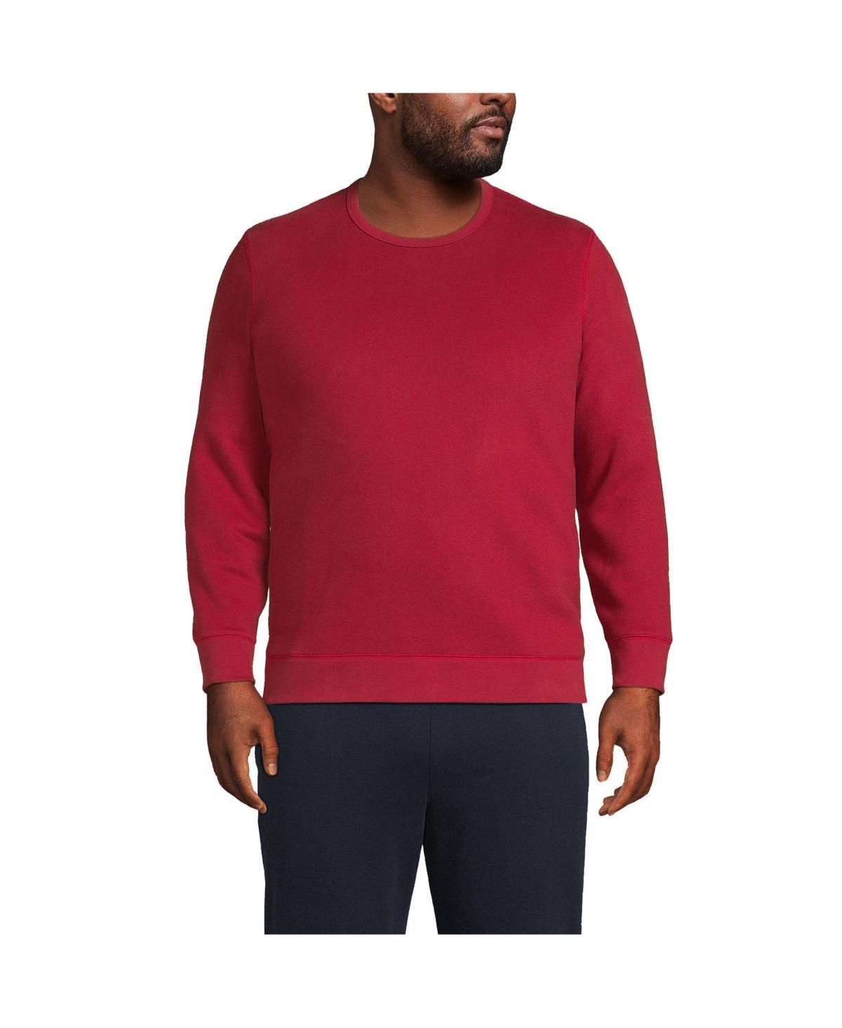 Lands End Mens Big and Tall Serious Sweats Crewneck Sweatshirt Product Image