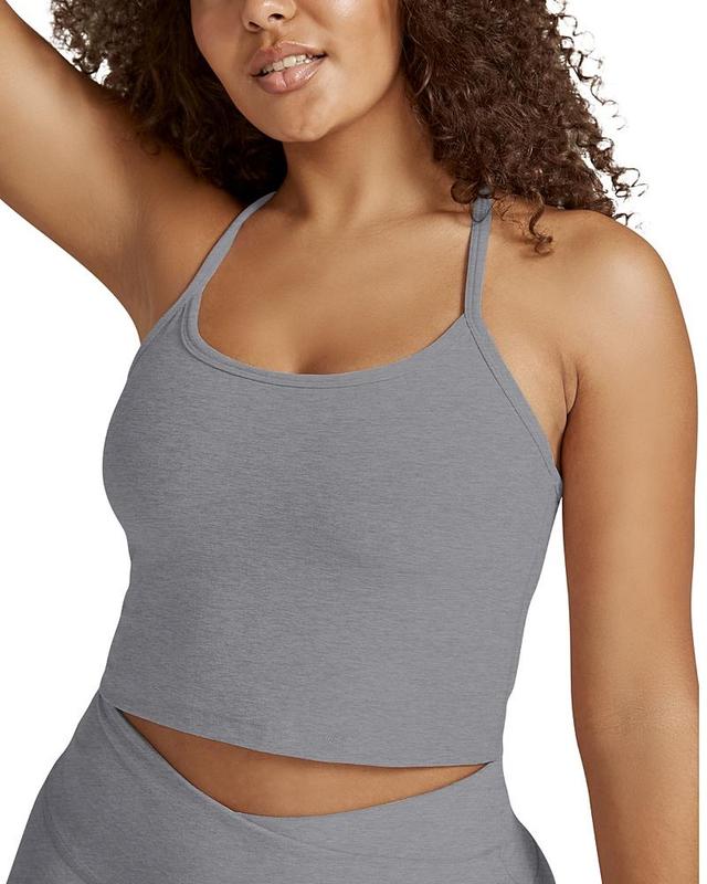 Womens Spacedye Racerback Crop Tank Product Image