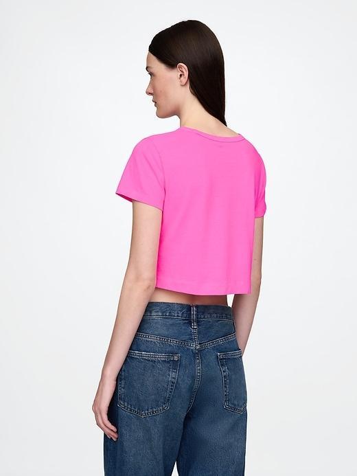 Organic Cotton Vintage Cropped T-Shirt Product Image