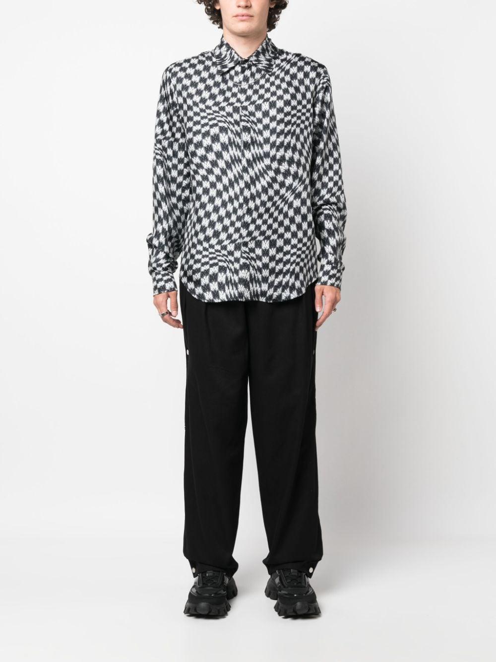 Straight-leg Pleated Trousers In Black Product Image