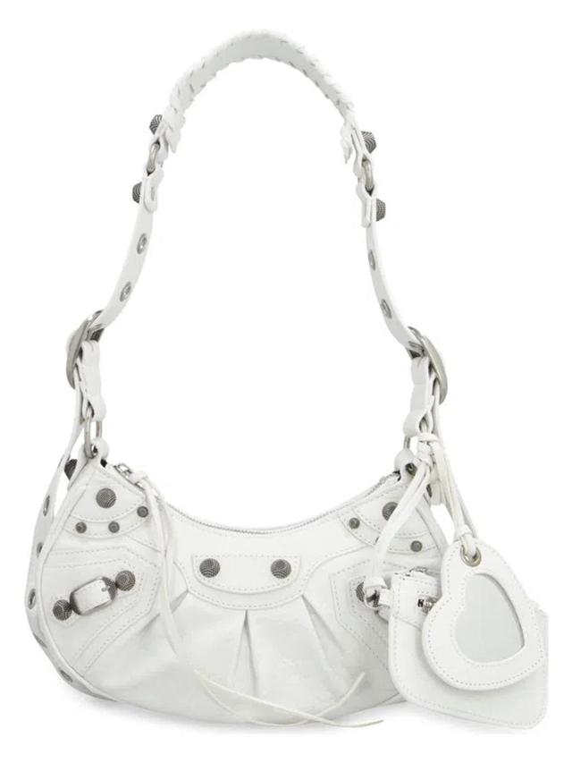 BALENCIAGA Women's Cagole Shoulder Xs Bag In White Product Image