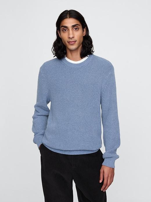 Shaker-Stitch Crewneck Sweater Product Image