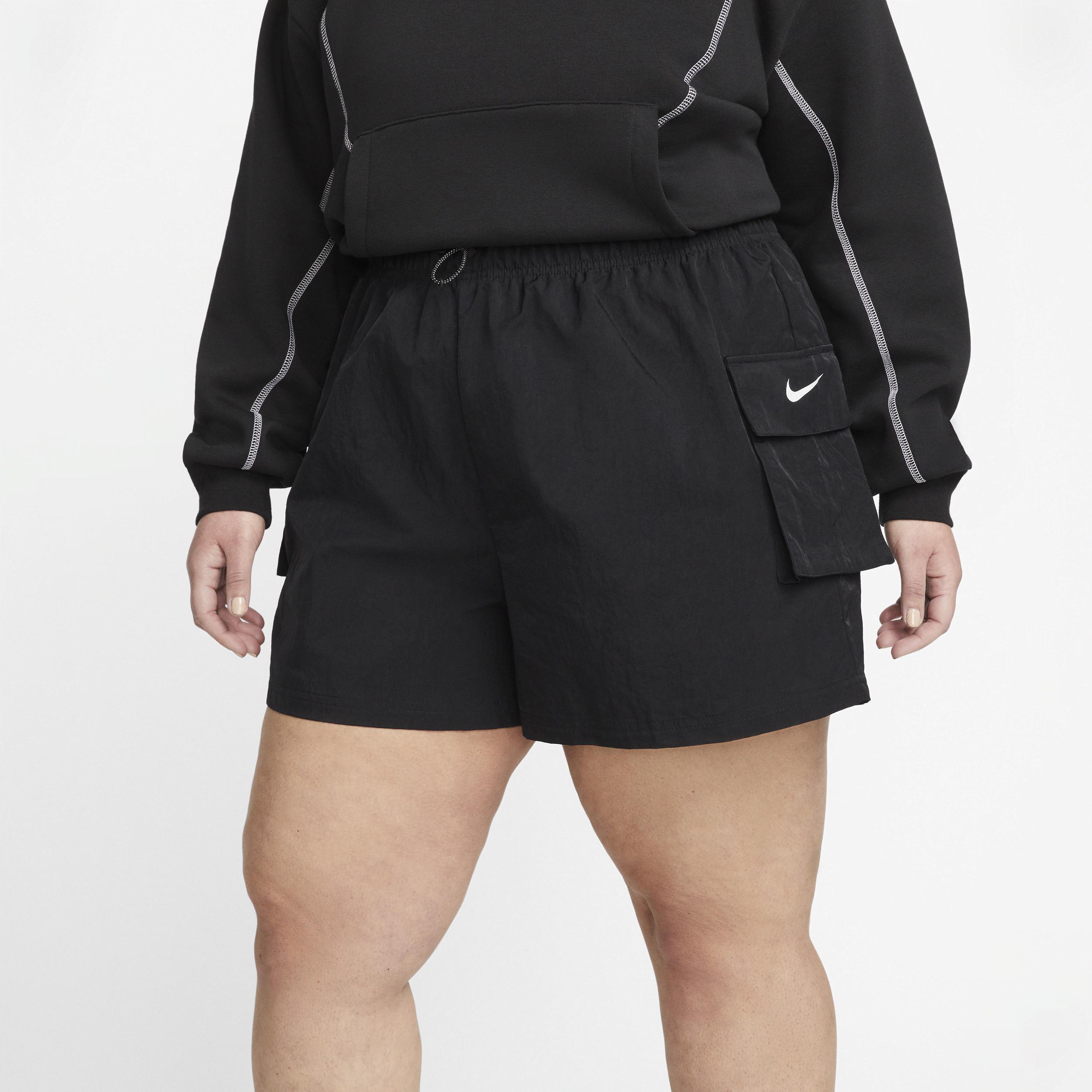 Womens Nike Sportswear Woven High-Rise Shorts (Plus Size) Product Image