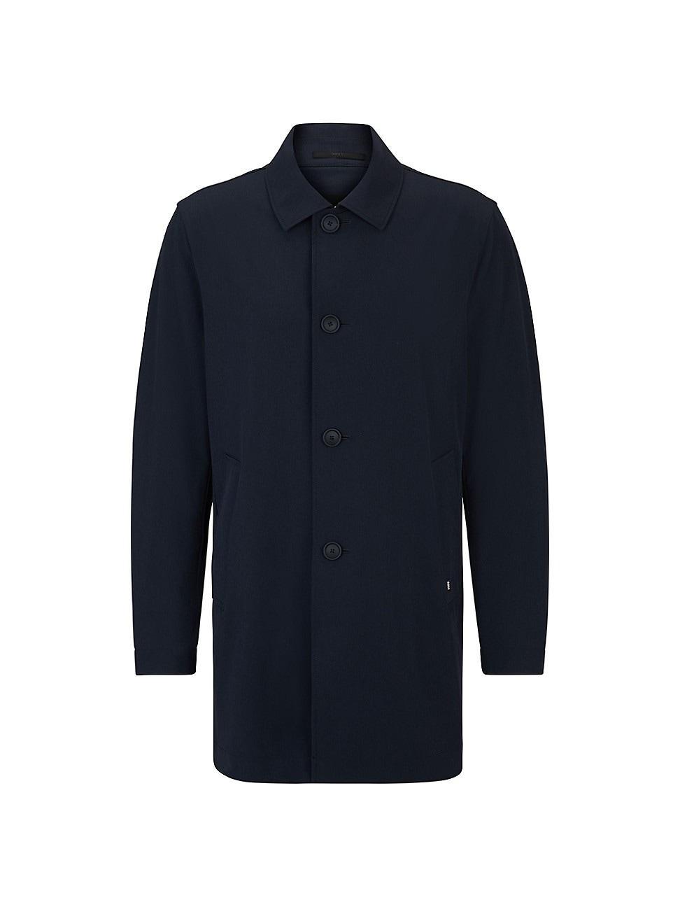 Boss by Hugo Boss Mens Regular-Fit Button-Up Coat Product Image