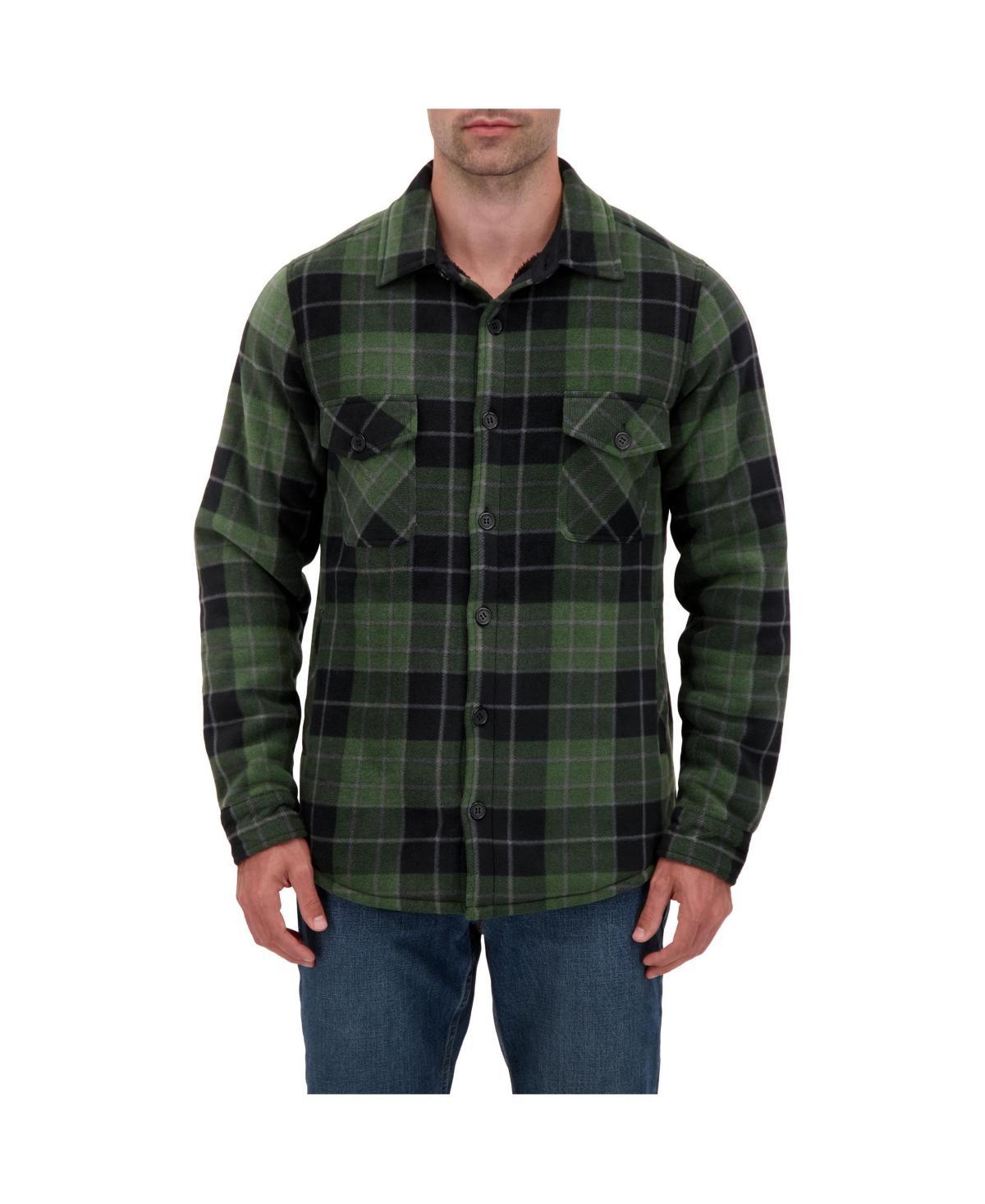 Heat Holders Mens Jax Long Sleeve Plaid Shirt Jacket Product Image