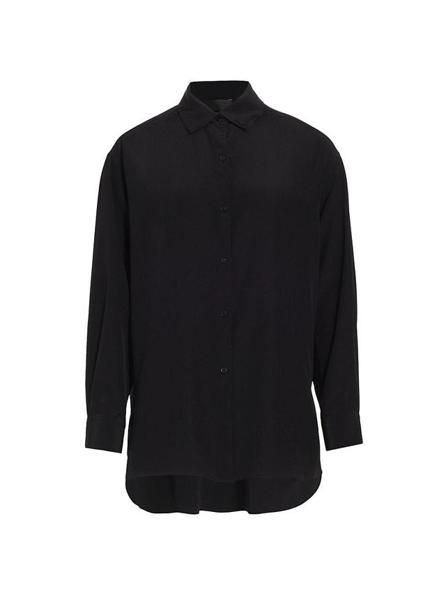 Nili Lotan Julien Silk Button-Up Shirt Product Image