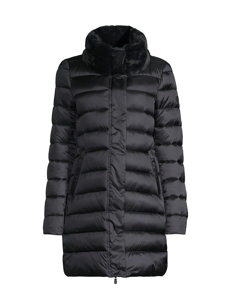 Womens Dalea Faux-Fur Collar Puffer Coat Product Image