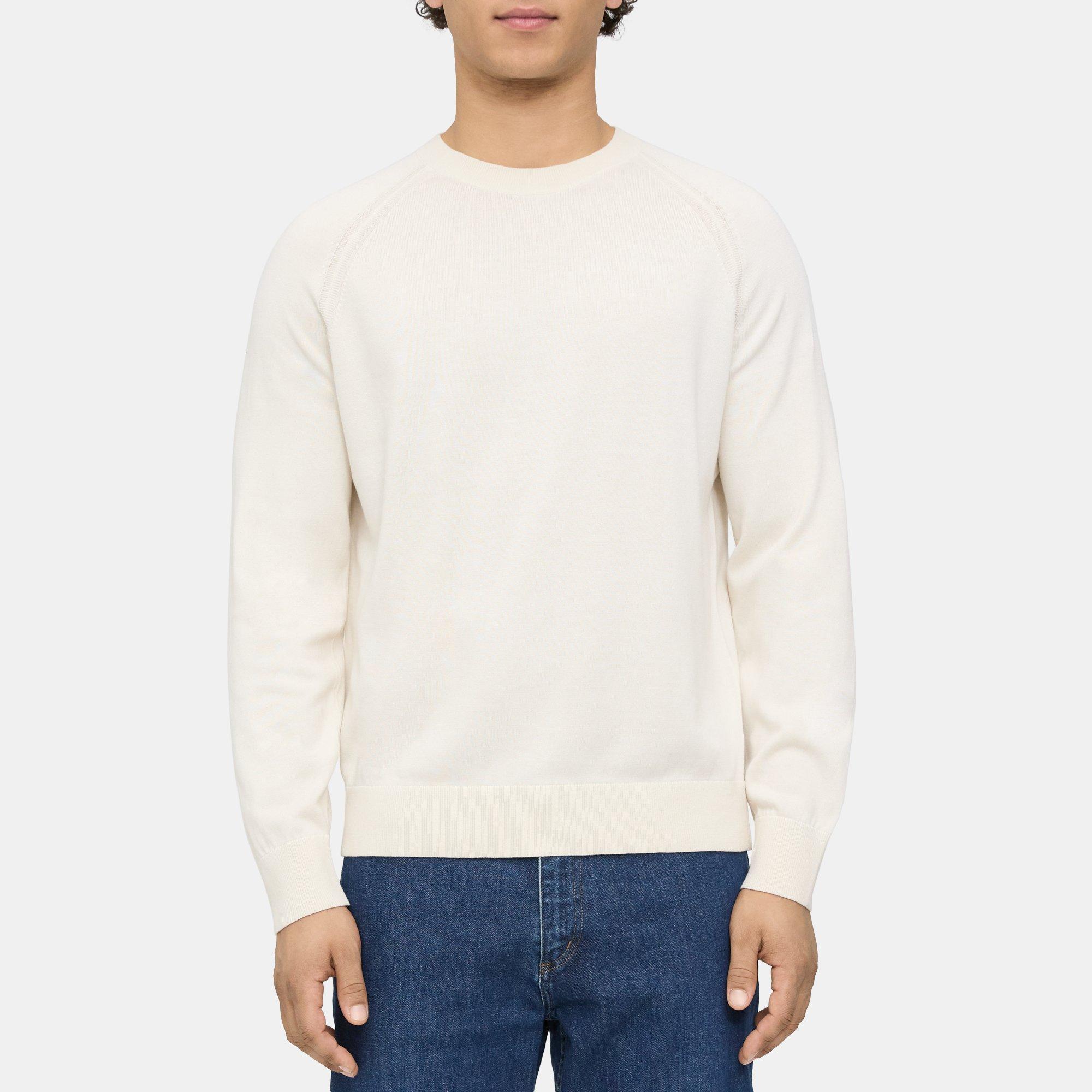 Cotton Crewneck Sweater | Theory Outlet Product Image