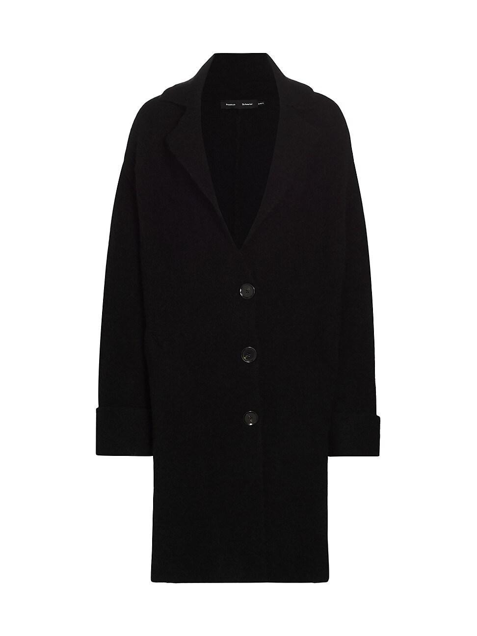 Womens Alpaca-Blend Long Coat Product Image