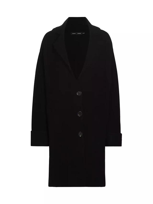 Womens Alpaca-Blend Long Coat Product Image