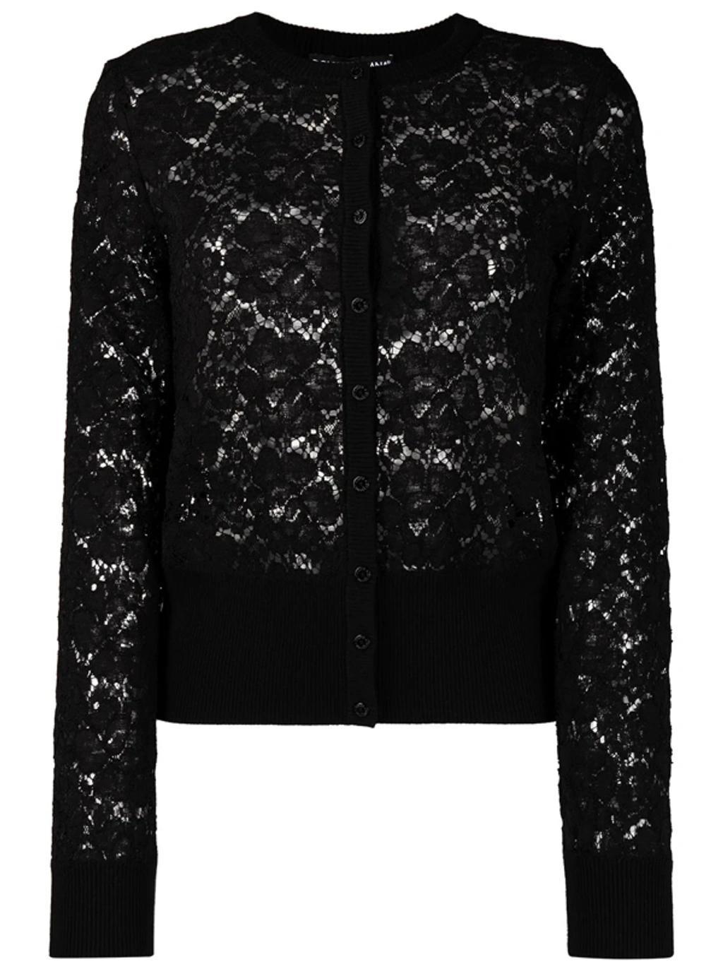 Black Lace Cardigan Product Image