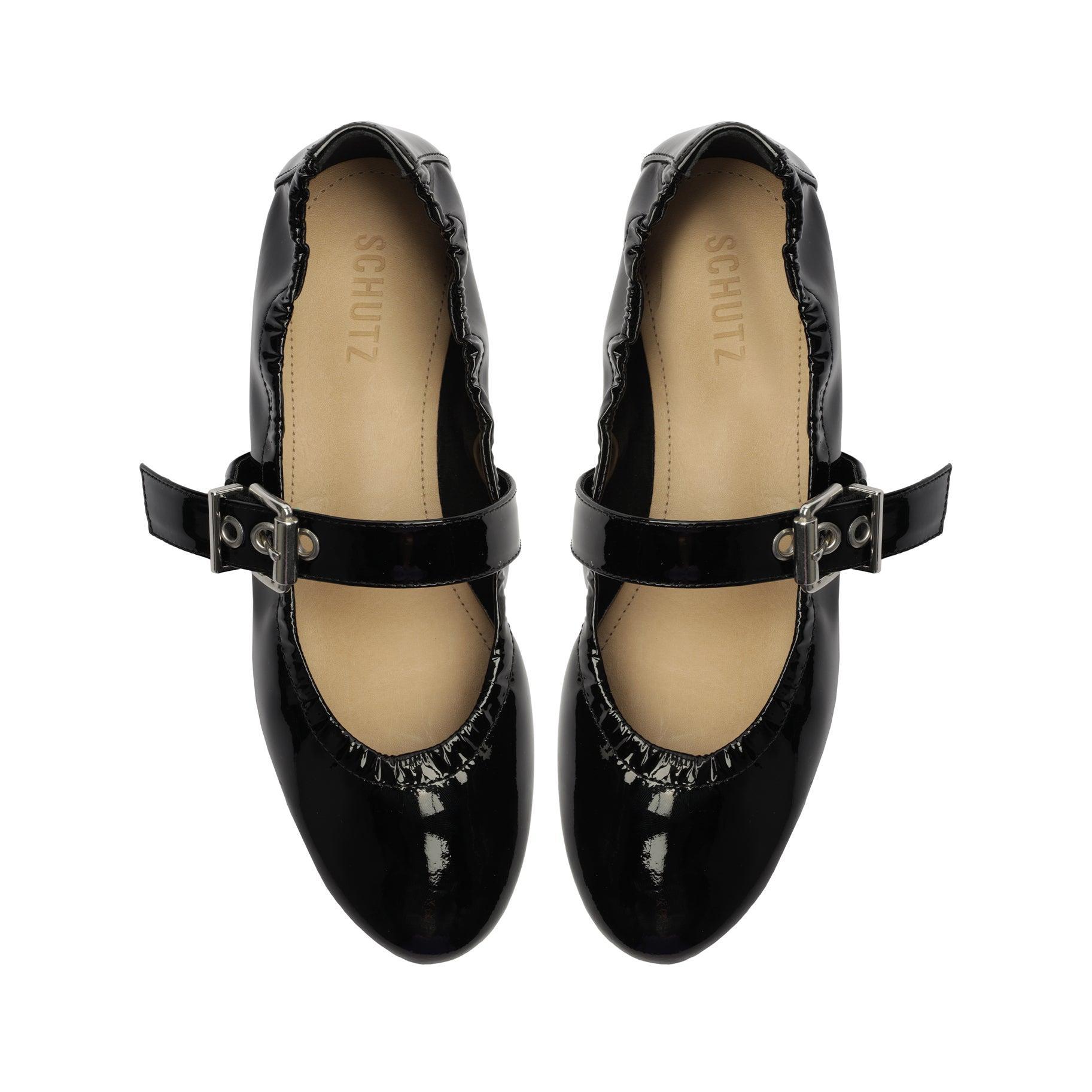 Calita Patent Leather Flat Female Product Image