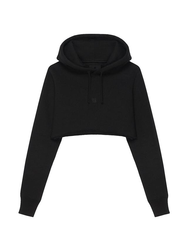 Womens Cropped Hoodie in Cotton Product Image