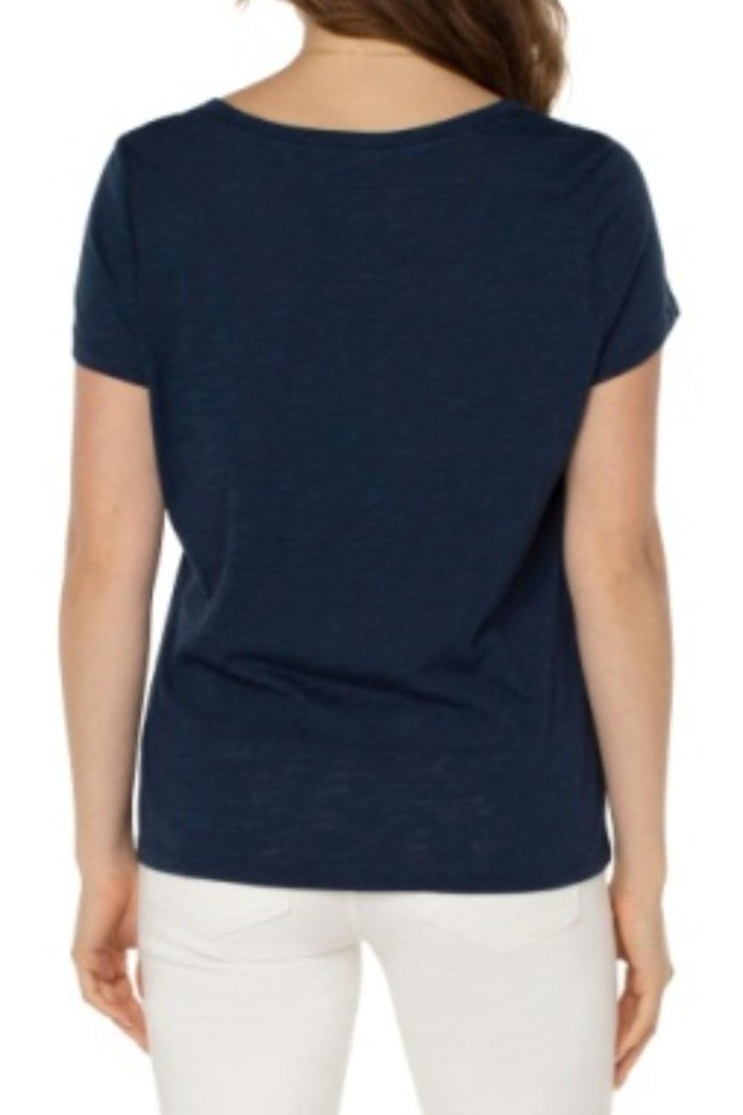 Slim Fit V Neck Tee Female Product Image