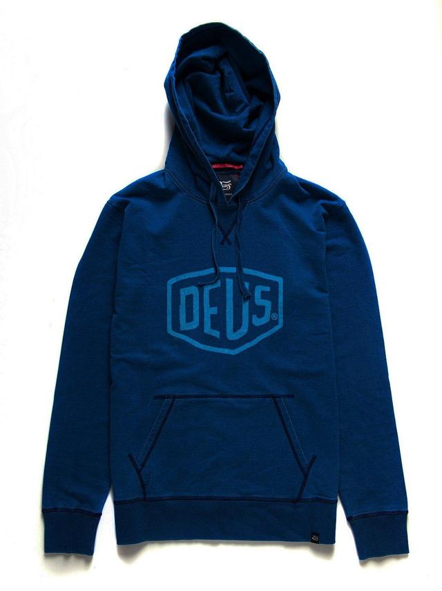 Indigo Shield Hoodie - Dark Indigo Product Image