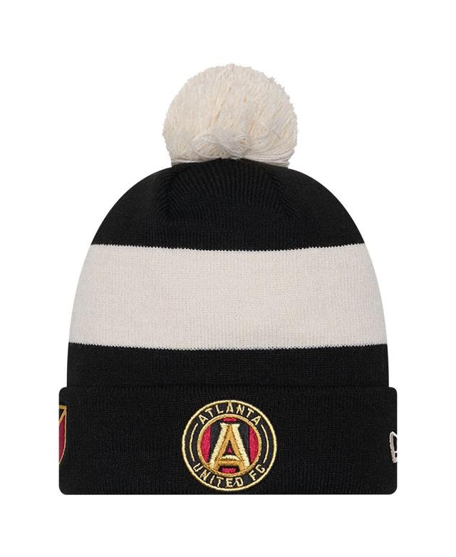 Mens New Era Atlanta United FC 2024 Kick Off Collection Cuffed Knit Hat with Pom Product Image