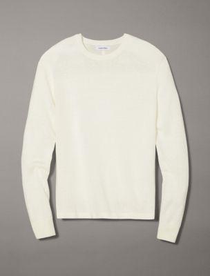 Linen Blend Crewneck Sweater Product Image