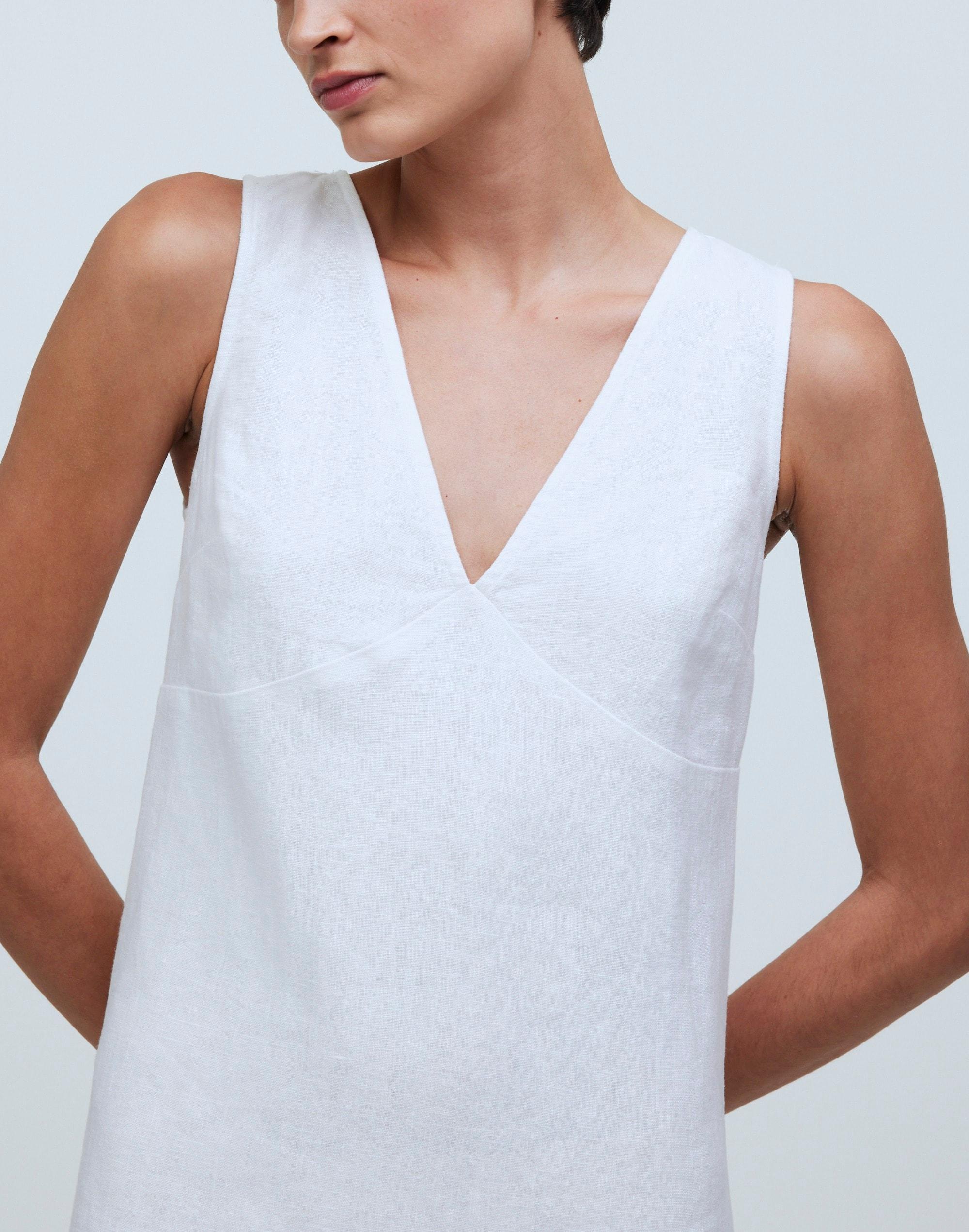 The Ariana Mini Dress in Heavyweight Linen Product Image