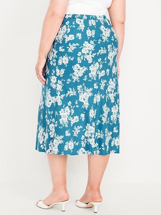 Crepe A-Line Midi Skirt Product Image