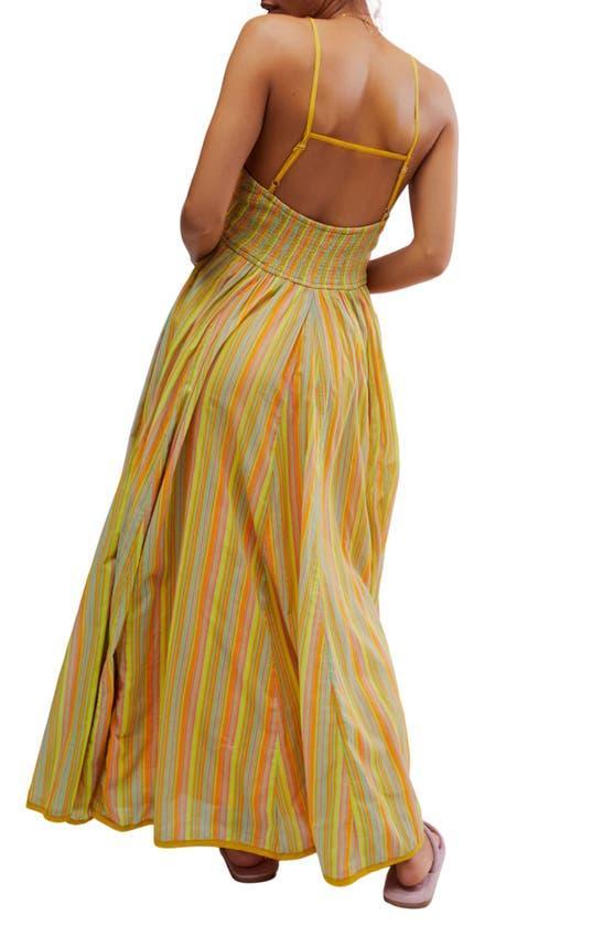 FREE PEOPLE Dream Weaver Cotton Maxi Sundress In Citrus Combo Product Image